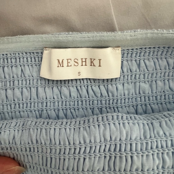 Meshki Light Blue Strapless Maxi Dress - Picture 3 of 3